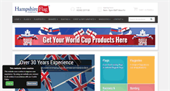Desktop Screenshot of hampshireflag.co.uk