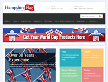 Tablet Screenshot of hampshireflag.co.uk